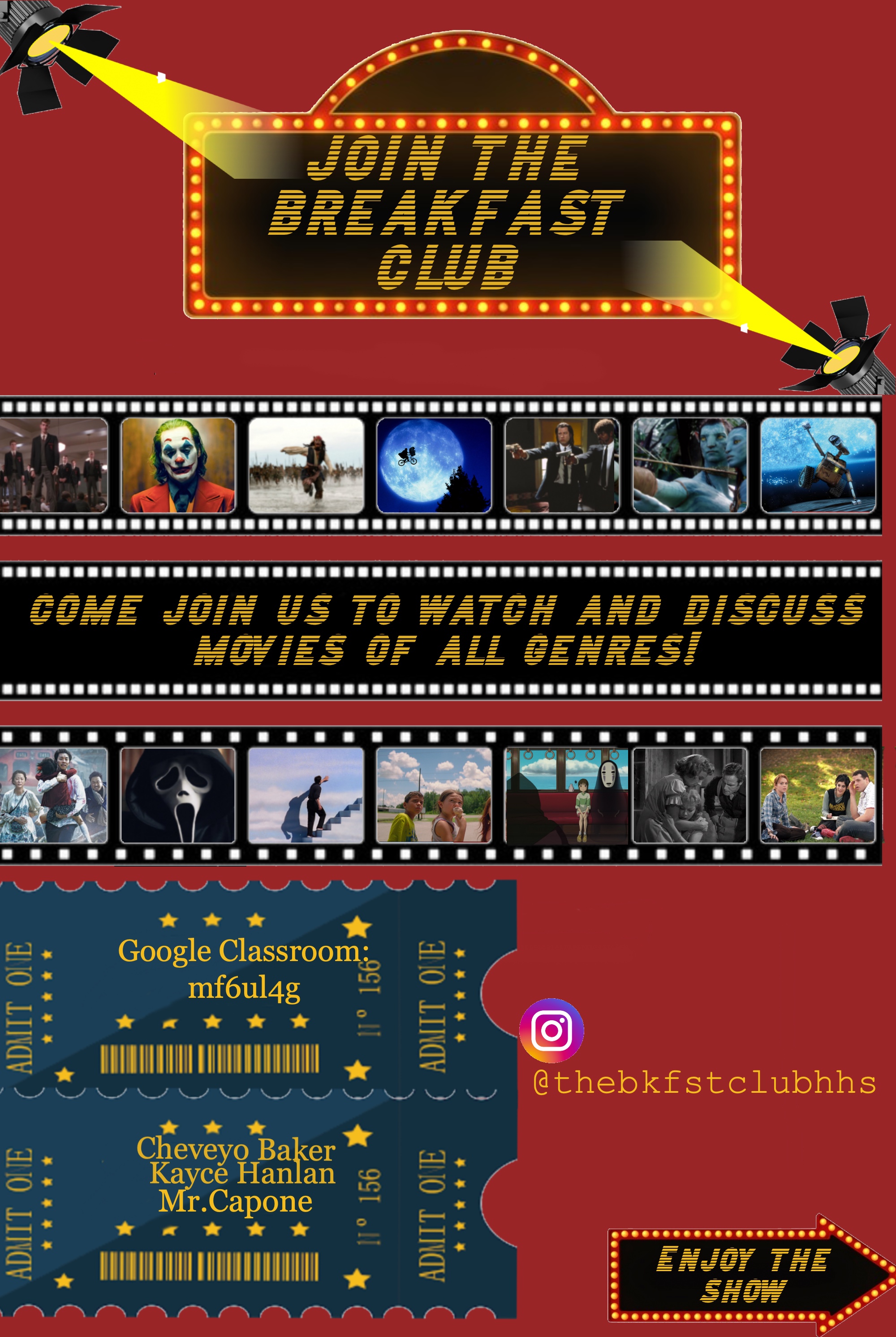 The breakfast club flyer